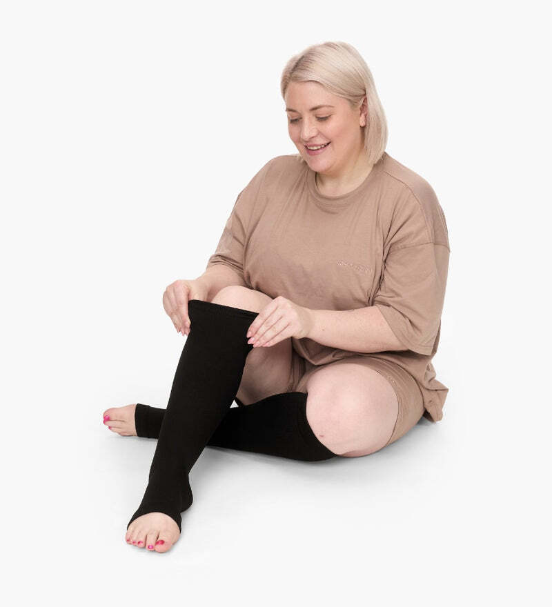 Everstride Toeless Wide Compression Socks For Pain Relief