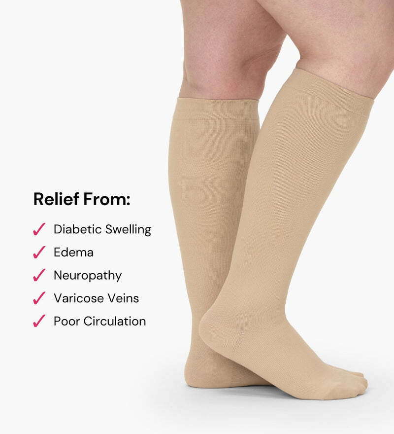 Everstride Advanced Wide Compression Socks For Pain Relief