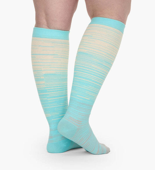 Everstride Advanced Wide Compression Socks For Pain Relief (Stripes)